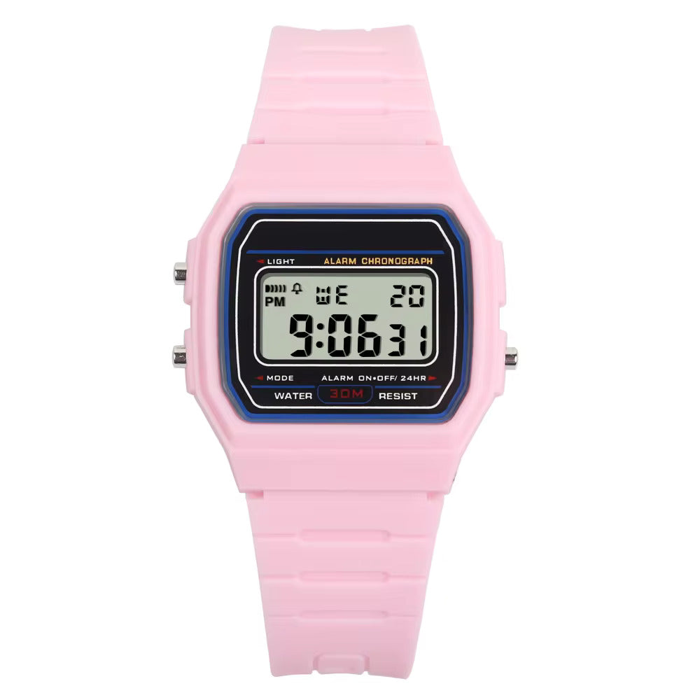 Orologio da polso digitale unisex, sportivo, casual, impermeabile fino a 30 m, Vintage