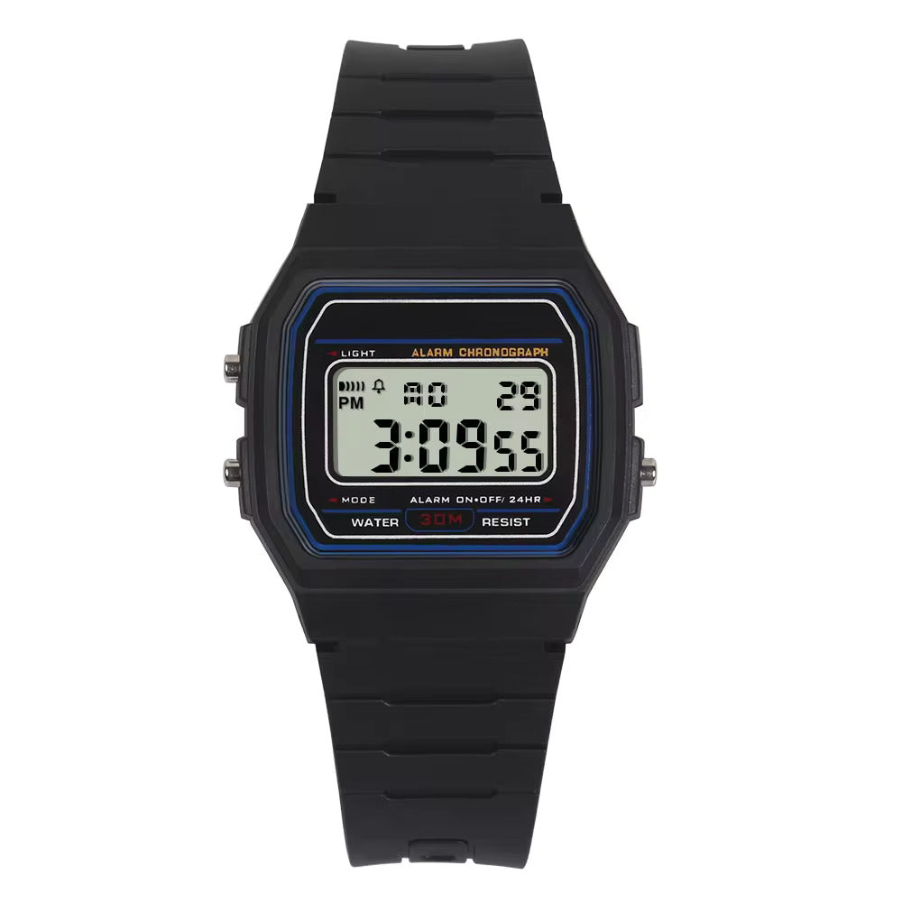 Orologio da polso digitale unisex, sportivo, casual, impermeabile fino a 30 m, Vintage